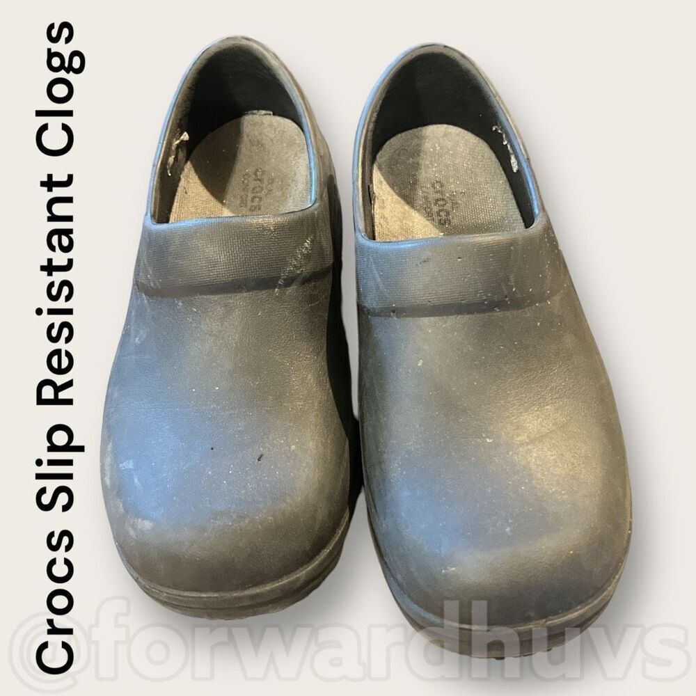 Crocs Slip-Resistant Safety Work Shoes Size 8